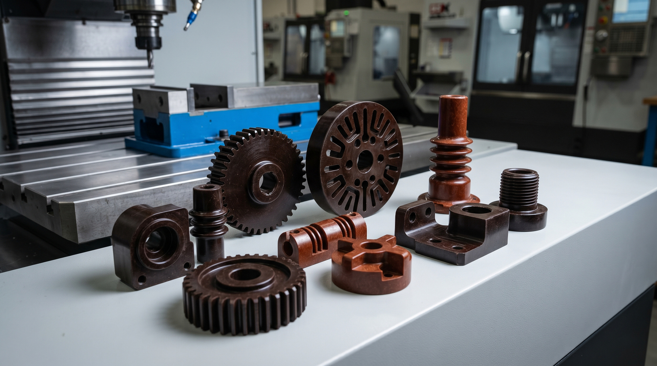 CNC machined bakelite components — terminal boards and switchgear insulation parts