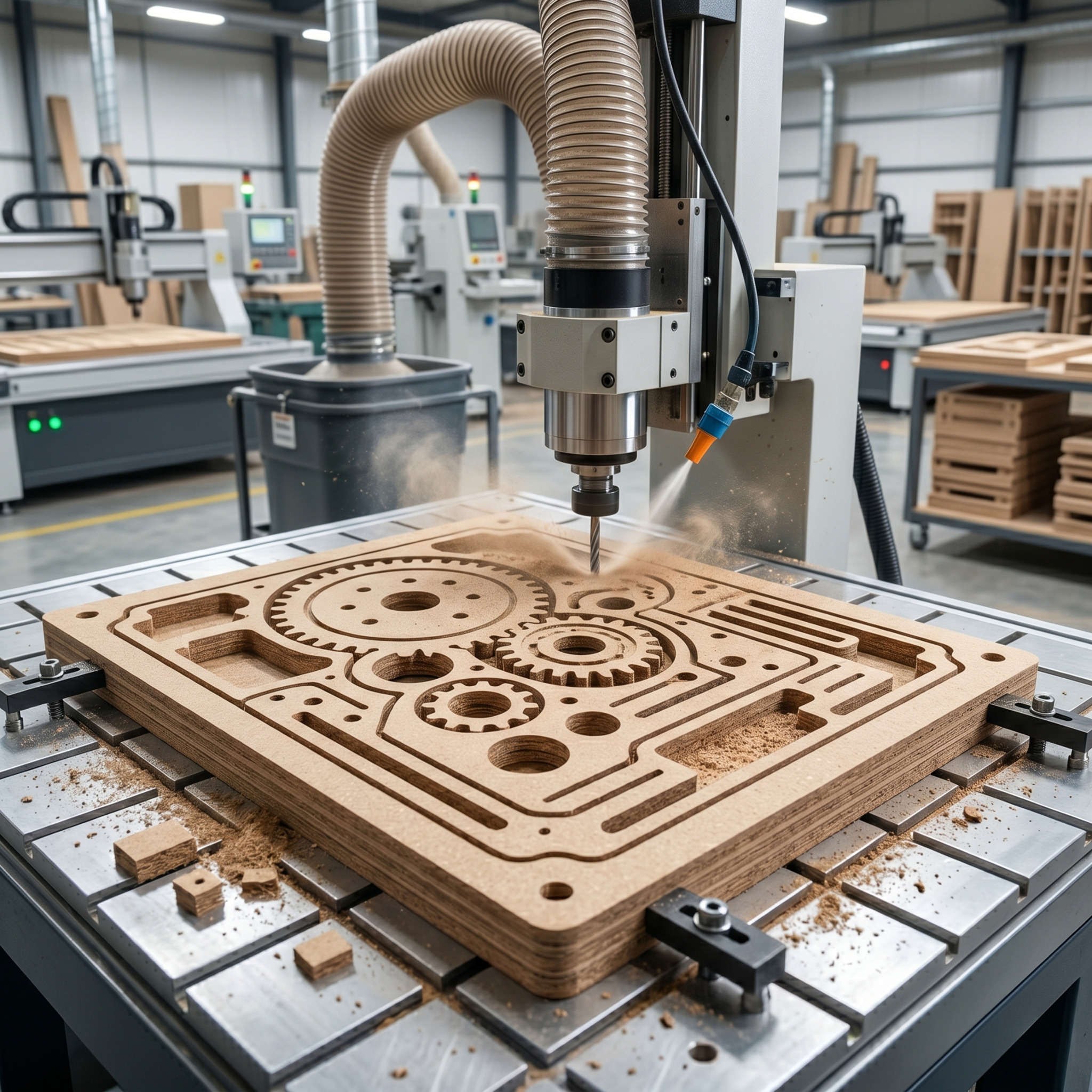 Machined calendered pressboard components — transformer winding spacers and insulation blocks