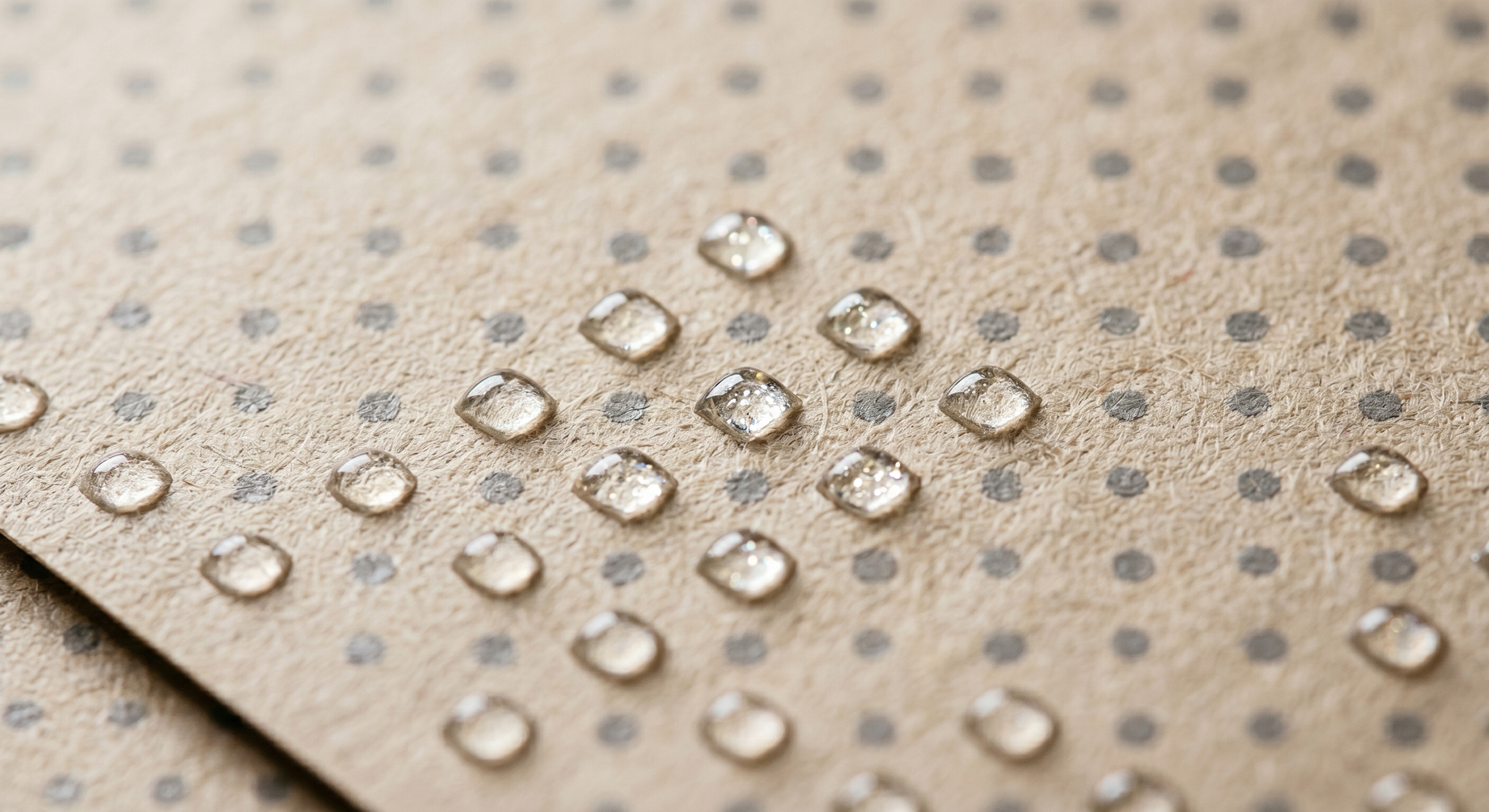 Diamond Dotted Paper close-up showing epoxy resin diamond dot pattern