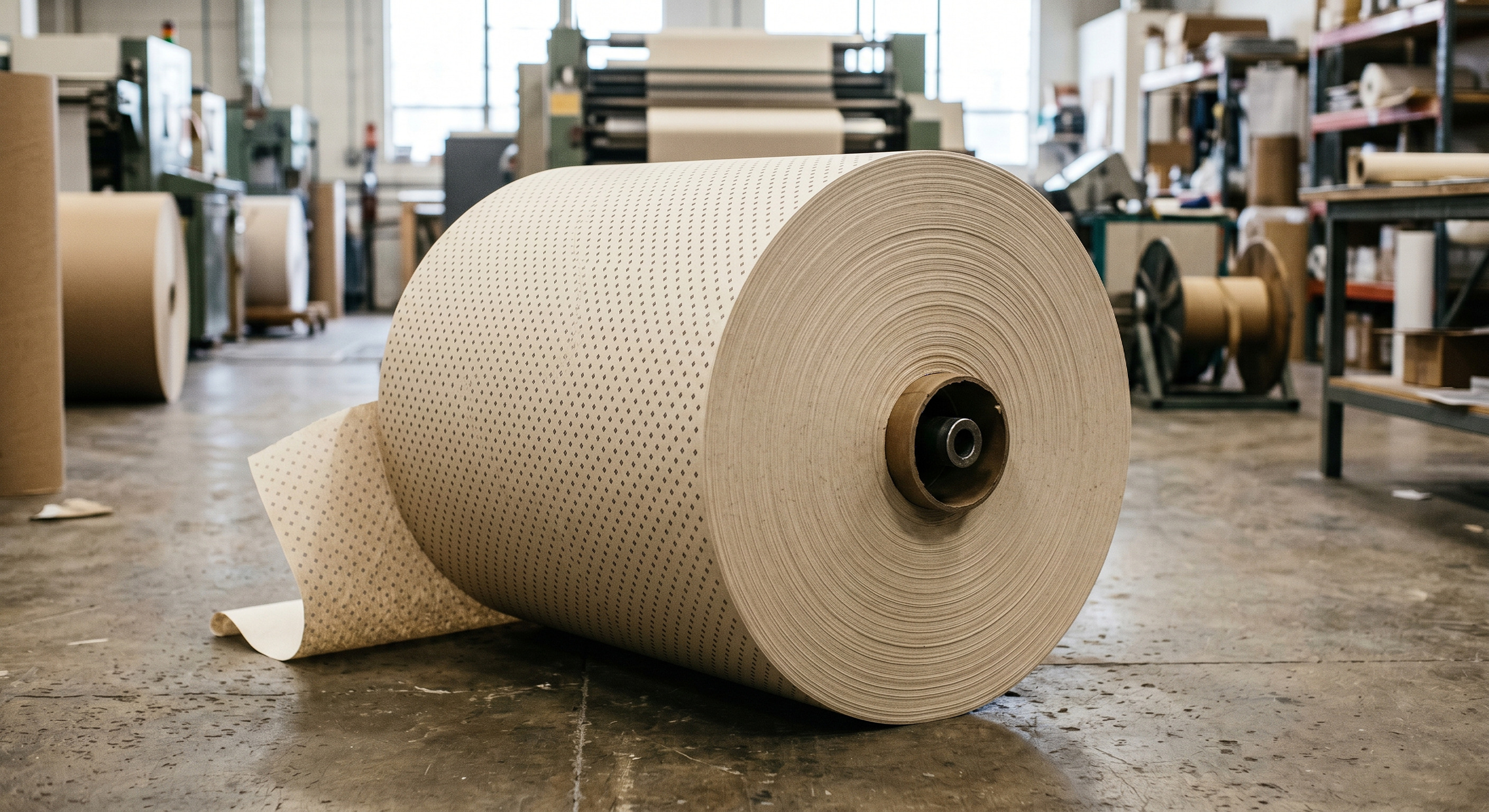 Diamond Dotted Paper roll — custom slit widths for transformer winding machines